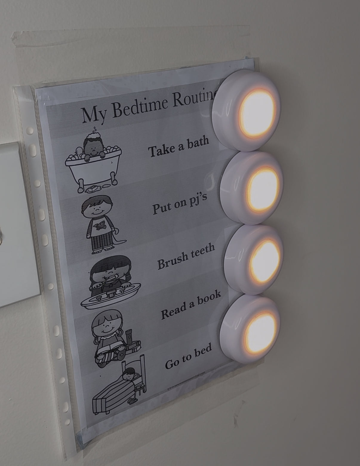 Bedtime Routine chart ( free)