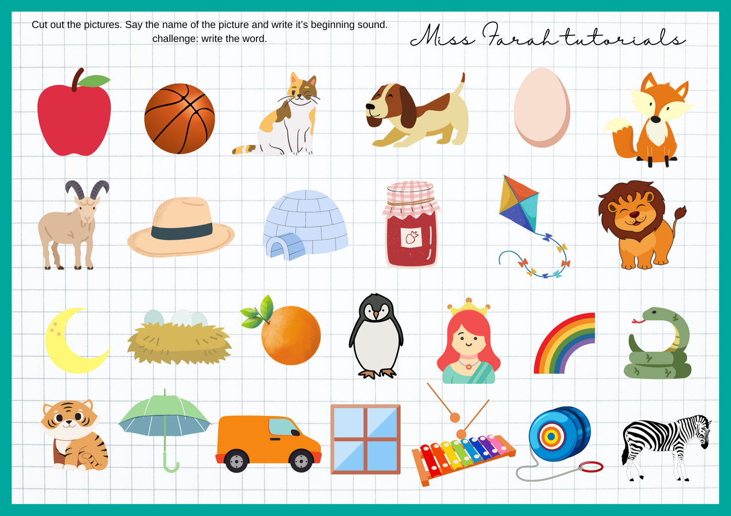 What is in the bag phonics activity